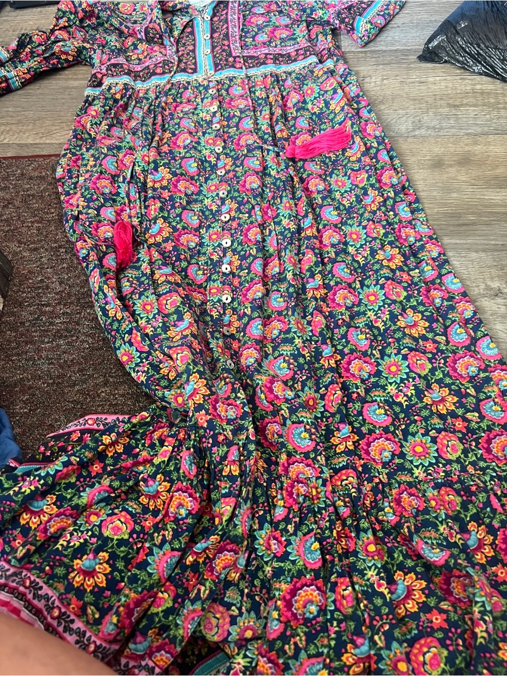 Natural life floral maxi dress size small - Picture 7 of 15